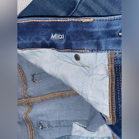 Women’s American‎ Eagle The Dream Short High-Waisted Midi Jean Shorts size 8 - Picture 9 of 16